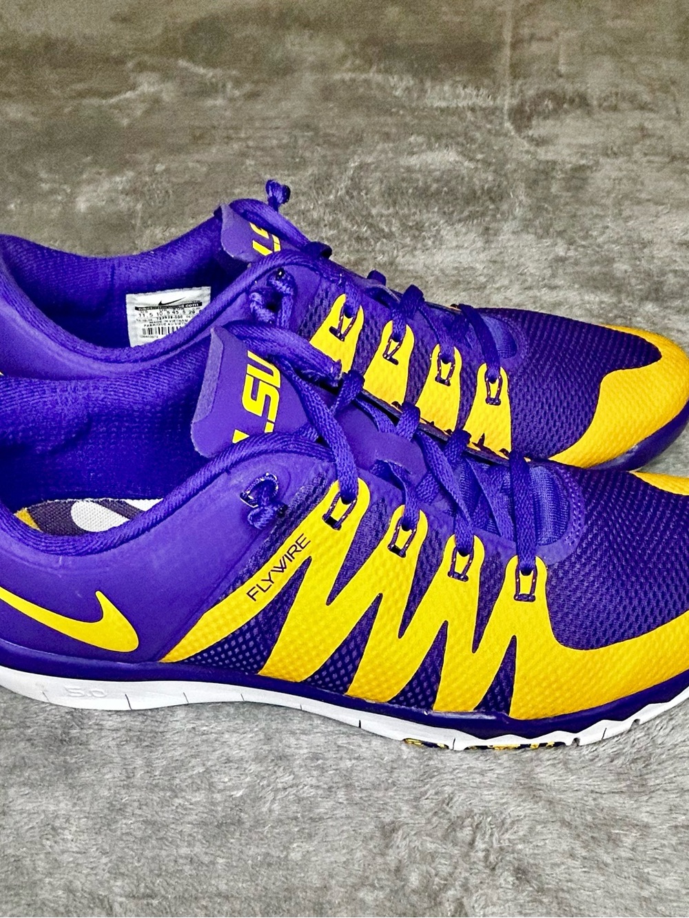 Nike Flywire 5.0 LSU Shoes Size 11.5